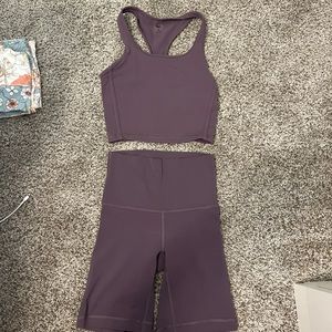 Aritzia TNA Biker Short Set